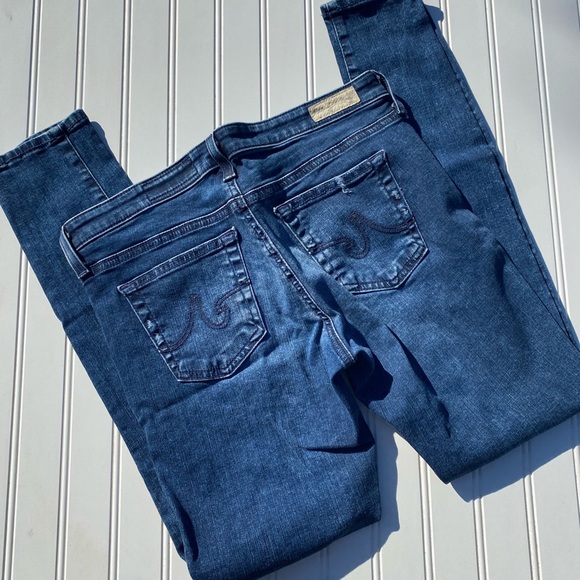AG The Legging Ankle Super Skinny Ankle Jeans Distressed Patchwork 👖 - Picture 3 of 8